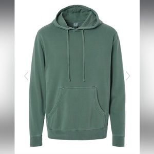 Pigment Alpine Green Washed Unisex Midweight Pigment-Dyed Hooded Sweatshirt 2XL